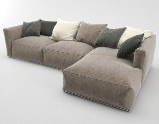 现代多人沙发3D模型下载