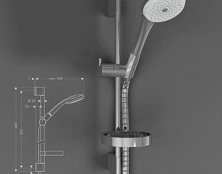 现代花洒3D模型下载