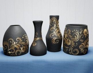 欧式花瓶3D模型下载