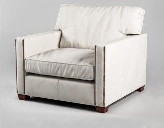 美式单人沙发3D模型下载