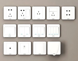 现代开关3D模型下载