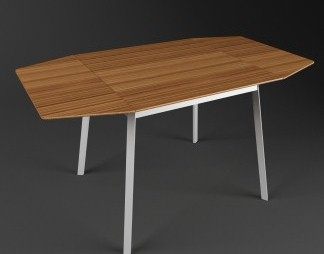 现代餐桌3D模型下载