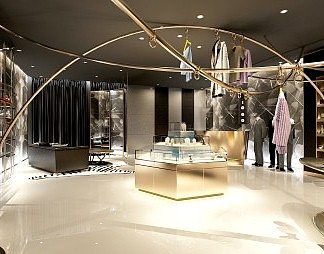 现代服装店3D模型下载