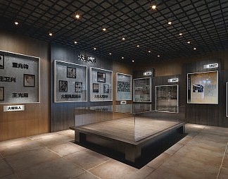 工业LOFT展厅3D模型下载