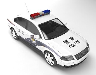 现代警车3D模型下载