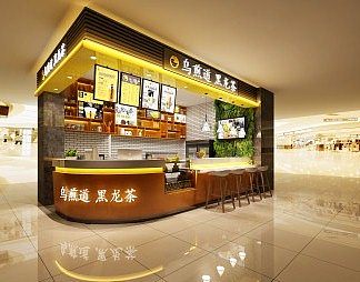 北欧奶茶店3D模型下载