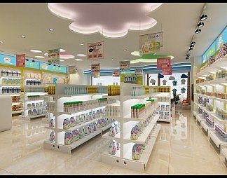 现代母婴店3D模型下载