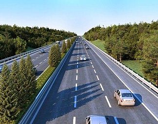 现代道路3D模型下载