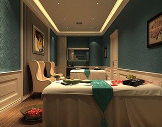 简欧SPA3D模型下载