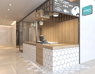 北欧饮品店3D模型下载