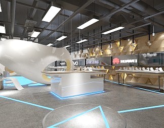 现代手机店3D模型下载