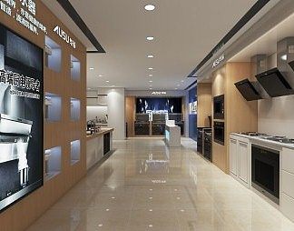 现代专卖店3D模型下载