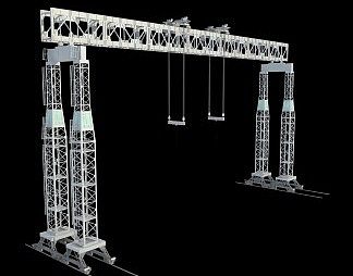 现代塔吊3D模型下载