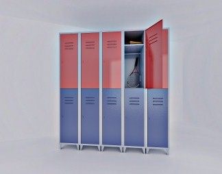 工业LOFT衣柜3D模型下载