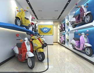 现代专卖店3D模型下载