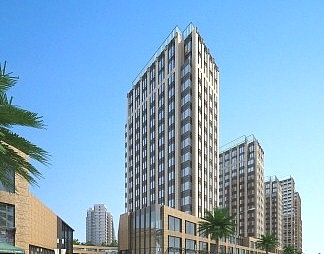 现代建筑3D模型下载