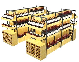 工业LOFT货架3D模型下载