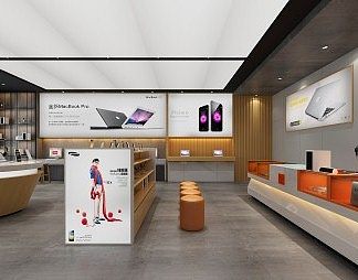 现代手机店3D模型下载