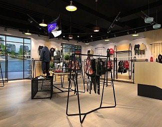 工业LOFT服装店3D模型下载