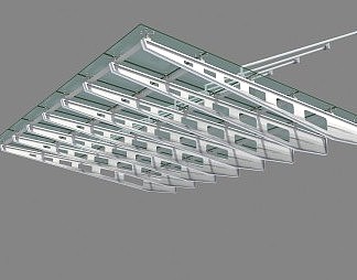 现代遮雨棚3D模型下载