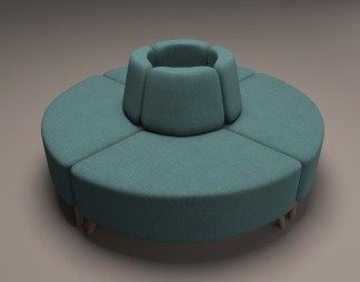 北欧异形沙发3D模型下载