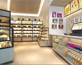 工业LOFT蛋糕店3D模型下载