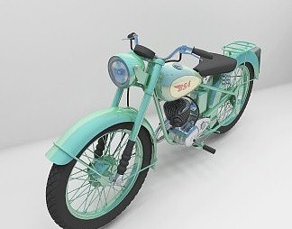 现代摩托车3D模型下载