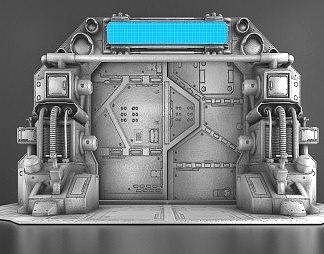 工业LOFT门3D模型下载