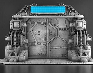 工业LOFT门3D模型下载