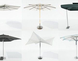现代遮阳伞3D模型下载