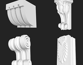 欧式柱头3D模型下载