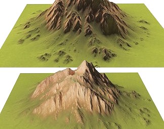 现代山3D模型下载