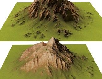 现代山3D模型下载