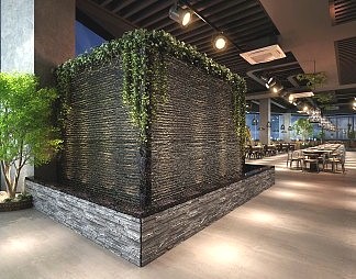 工业LOFT火锅店3D模型下载