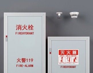 现代消防栓3D模型下载
