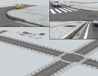 现代道路3D模型下载