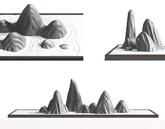 日韩雕塑3D模型下载