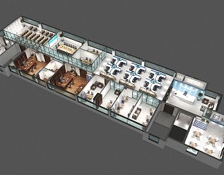 现代鸟瞰图3D模型下载