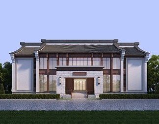 中式建筑3D模型下载