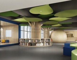 北欧图书馆3D模型下载