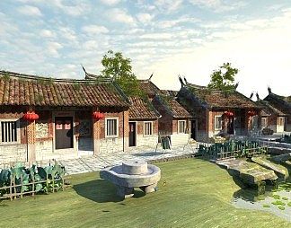 中式古建3D模型下载