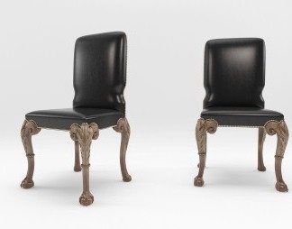 欧式餐椅3D模型下载