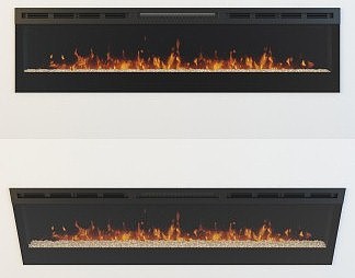 现代壁炉3D模型下载