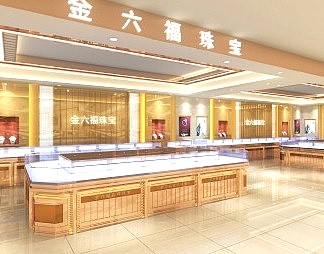 欧式珠宝店3D模型下载