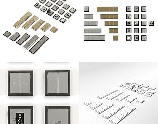现代开关3D模型下载