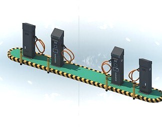 现代充电桩3D模型下载