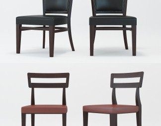 美式餐椅3D模型下载