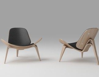 北欧休闲椅3D模型下载