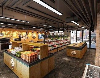 工业LOFT便利店3D模型下载