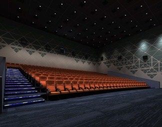 现代电影院3D模型下载
